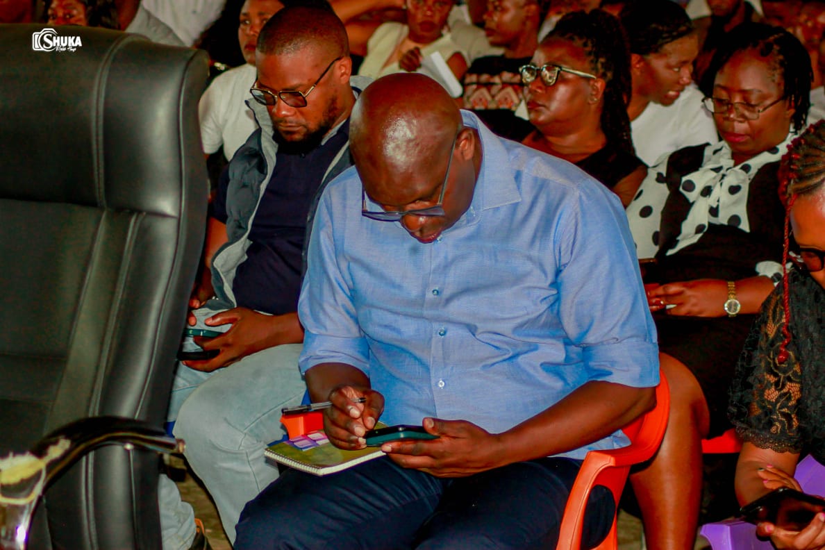 Our assistant director, Mr. Anecetus Moonga, National Science Center, Lusaka.